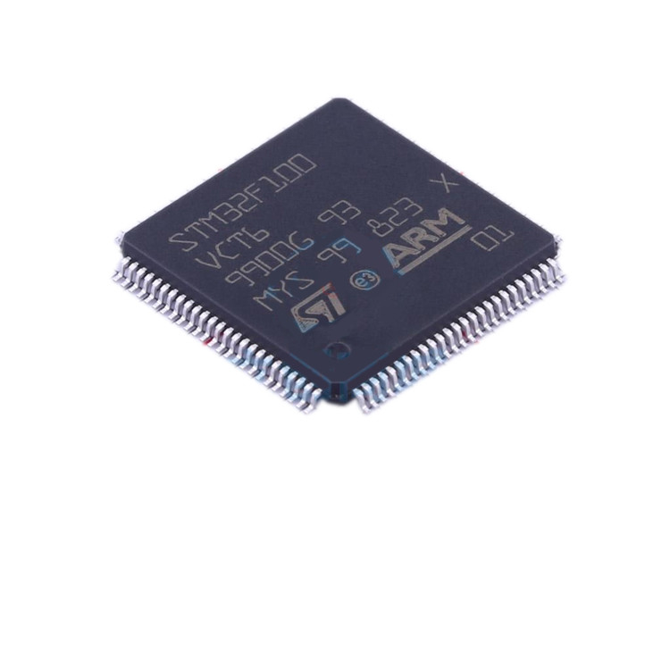 STM32F100VCT6 LQFP64 ইলেকট্রনিক উপাদান বিতরণ নতুন আসল পরীক্ষিত ইন্টিগ্রেটেড সার্কিট চিপ IC STM32F100VCT6