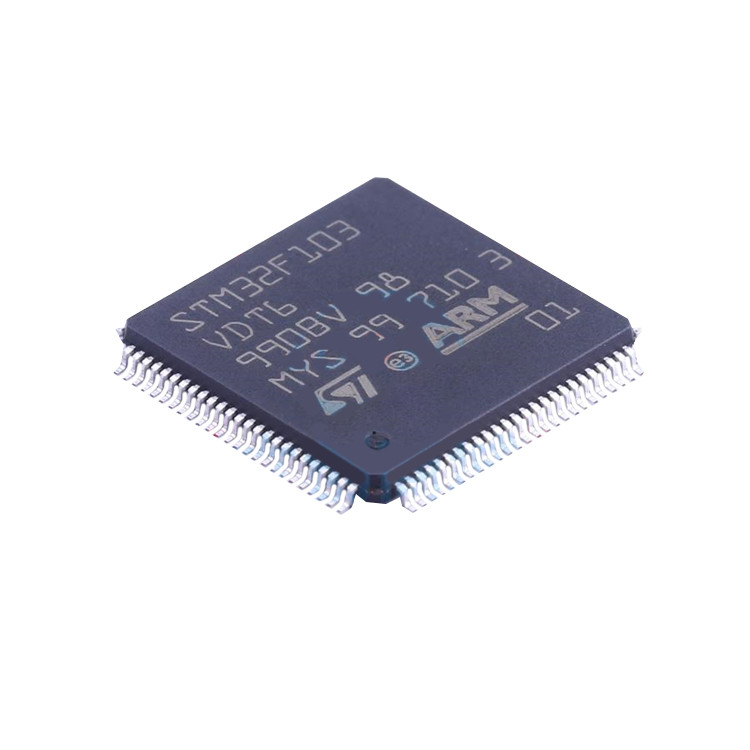 STM32F103VDT6 নতুন এবং আসল LQFP-100 ইলেকট্রনিক উপাদান স্টক ইন্টিগ্রেটেড সার্কিট আইসি চিপ STM32F103VDT6