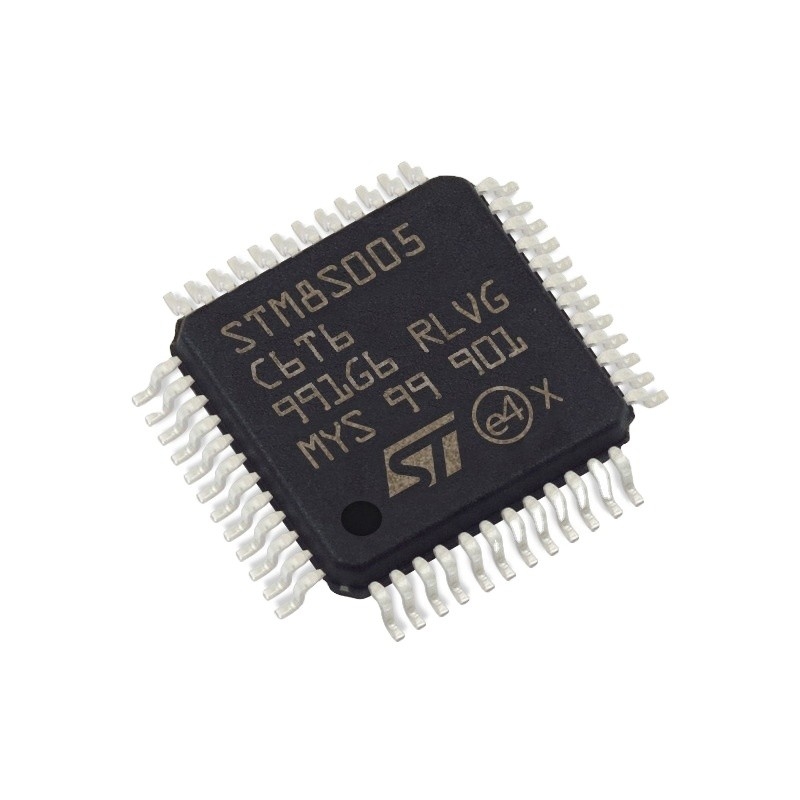 স্টক মাইক্রোকন্ট্রোলারে MCU 8-বিট STM8S STM8 CISC 32KB ফ্ল্যাশ 3.3V/5V 48-পিন LQFP ইলেকট্রনিক উপাদান STM8S005C6T6