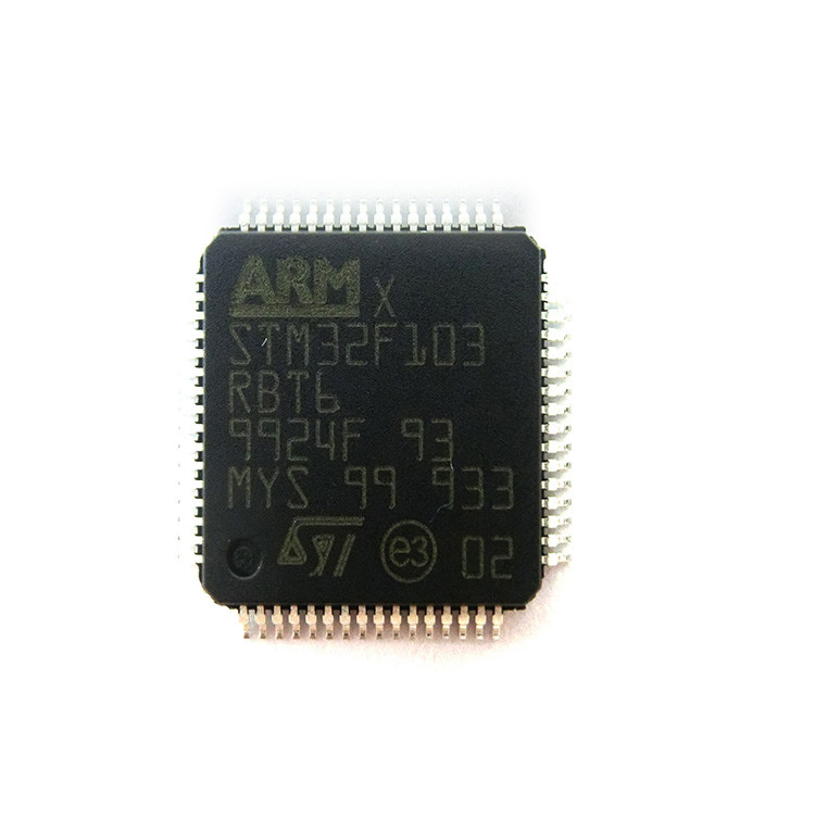STM32F103RBT6 Mcu 32-বিট Stm32f1 Arm M3 Risc 128kb ফ্ল্যাশ 2.5v/3.3v 64-পিন Lqfp Ic