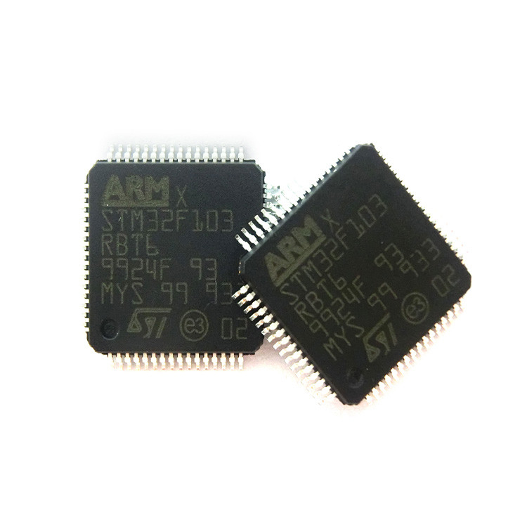 STM32F103RBT6 Mcu 32-বিট Stm32f1 Arm M3 Risc 128kb ফ্ল্যাশ 2.5v/3.3v 64-পিন Lqfp Ic