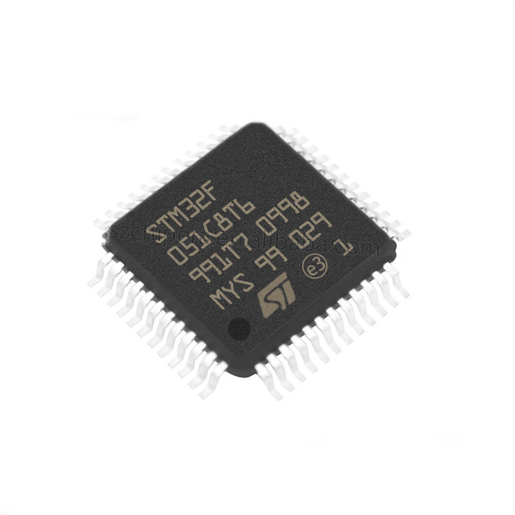 ইলেকট্রনিক কম্পোনেন্ট STM8S105 MCU ARM ADC DAC 32 Bit 64K Flash 48 LQFP STM32F051C8T6 IC