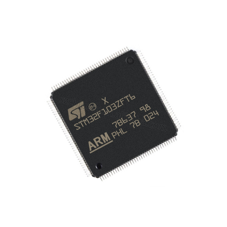 নতুন এবং অরিজিনাল আইসি চিপ STM32F103 Cortex M3 32bit CPU 72MHz প্রোগ্রাম মেমরি 768KB 144 LQFP STM32F103ZFT6